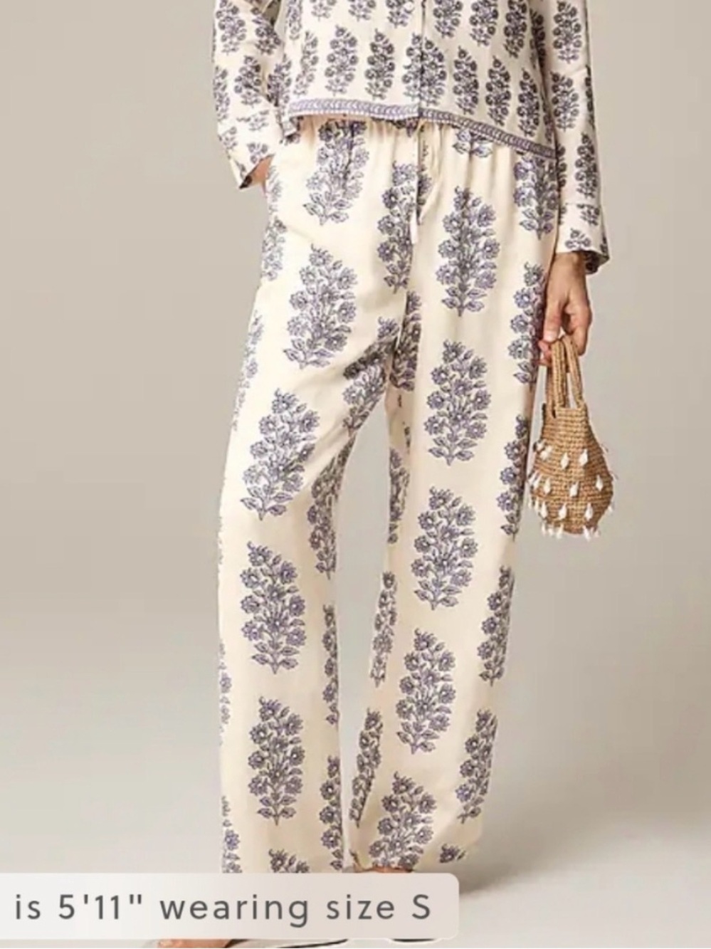 J Crew soleil pant in blooming lilac NWT